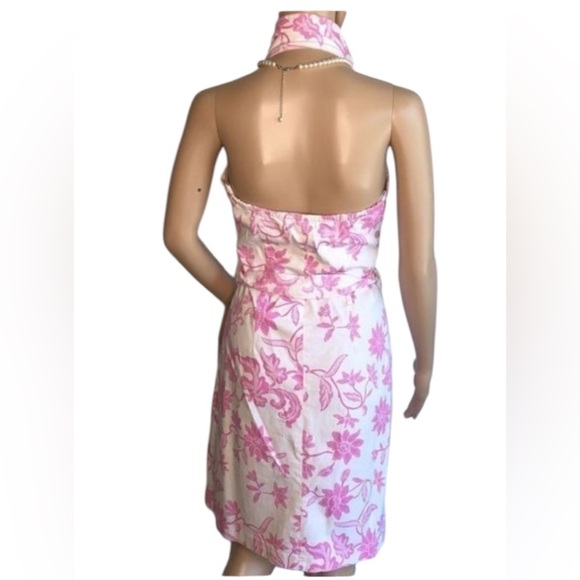 Haven Bleu Pink Floral Halter  Dress - Picture 2 of 6